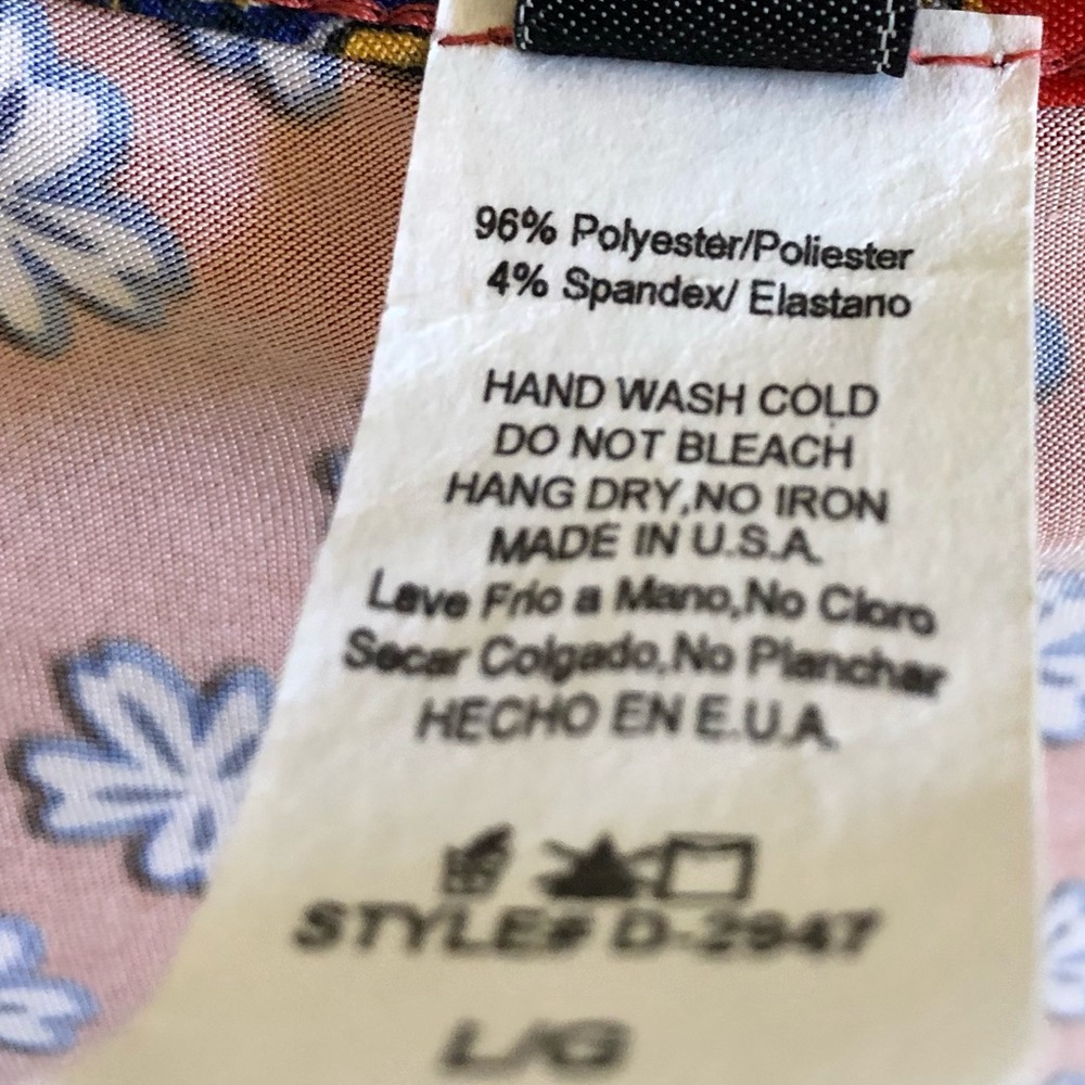 R. Rouge Dress Made In USA Large - Picture 7 of 7